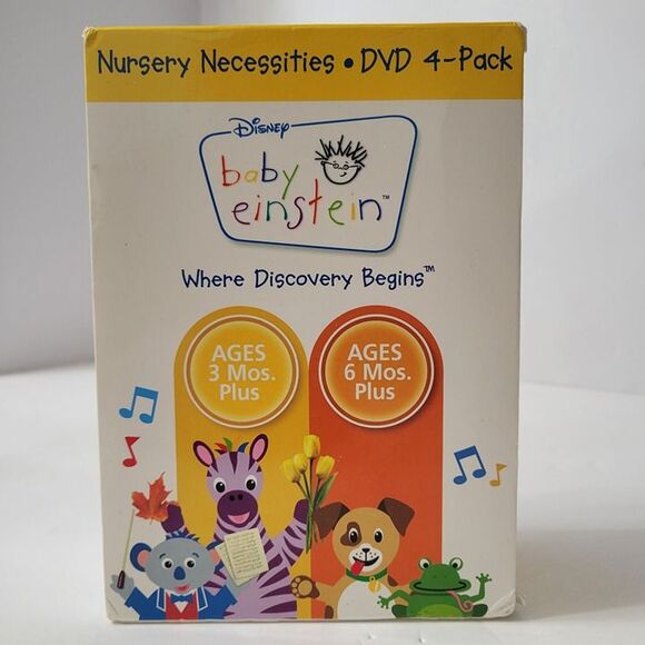 NEW Baby Einstein DVD Nursery Necessities 4 Pk Where Discovery Begins 1st Signs - Picture 1 of 11